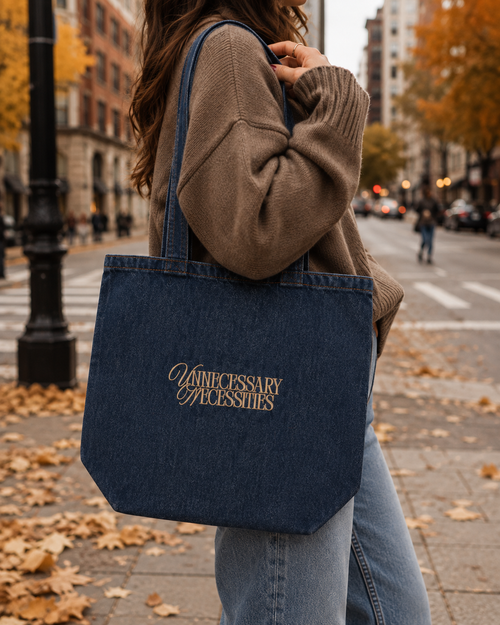 GG BAGS - Unnecessary Necessities Organic Denim Tote